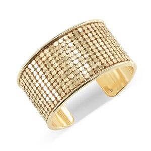INC International Concepts Mesh Look Cuff Gold Bracelet